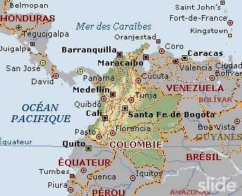 medellin map colombia.